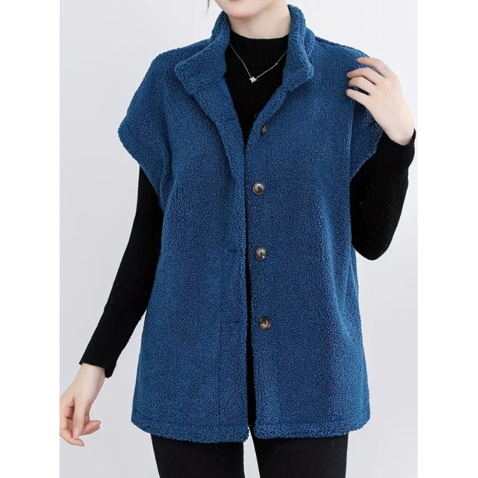 Blue teddy coat