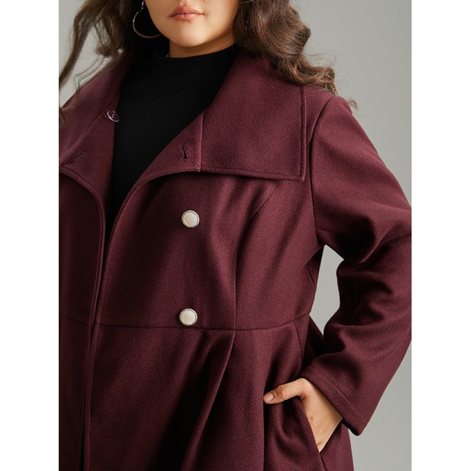 Burgundy a waist jacket