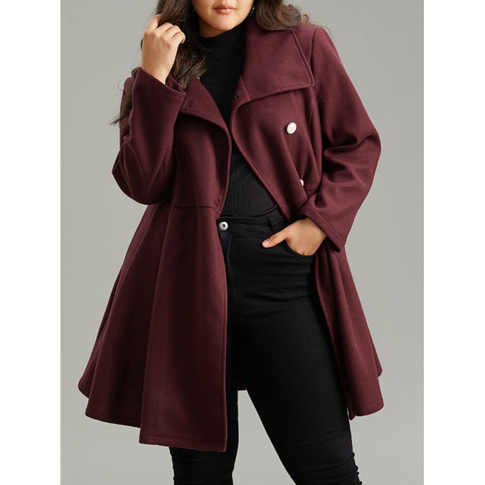 Burgundy a waist jacket