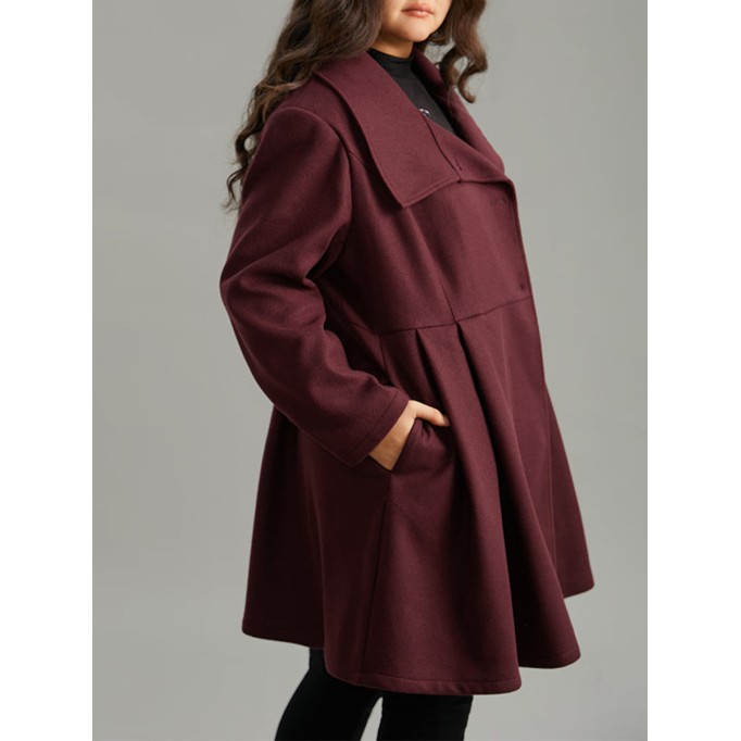 Burgundy a waist jacket