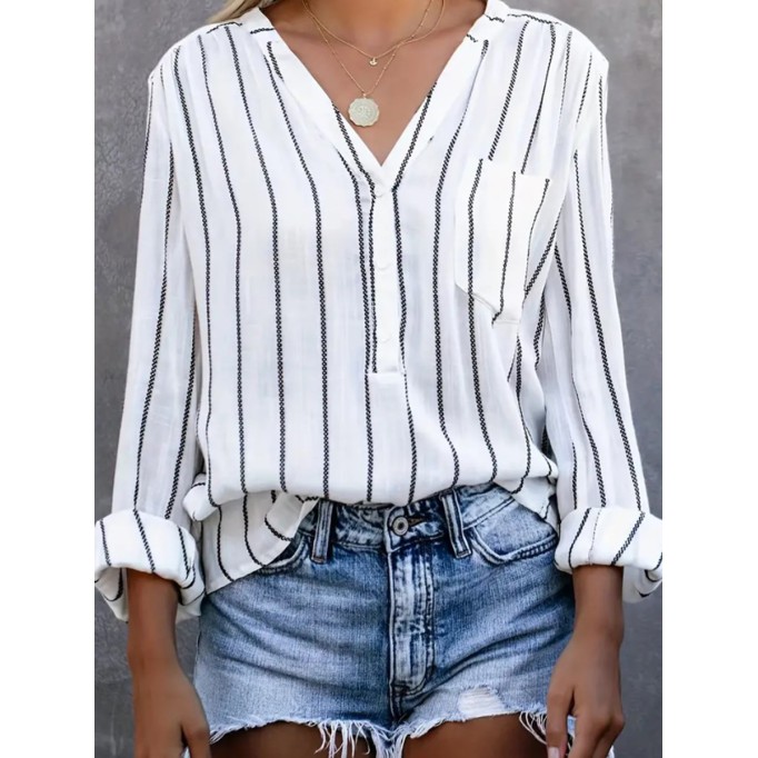 Elegant simple striped shirt