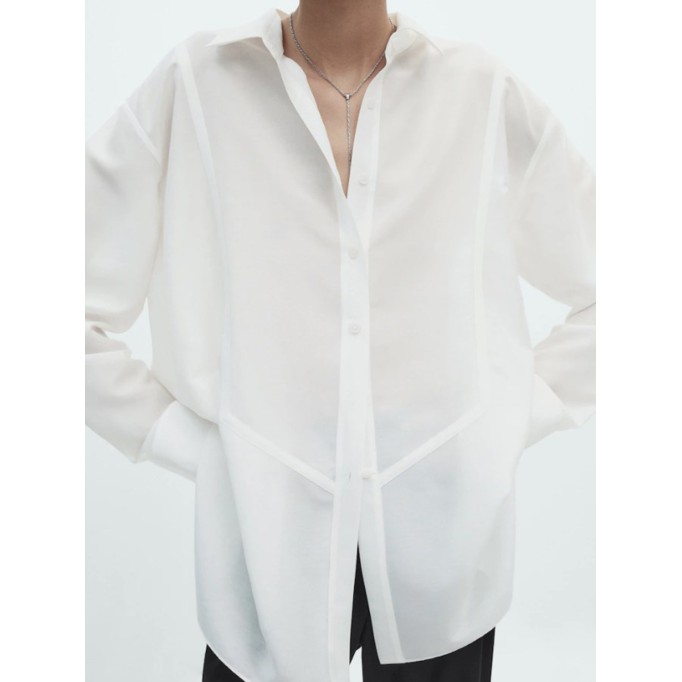 Elegant white blouse for women