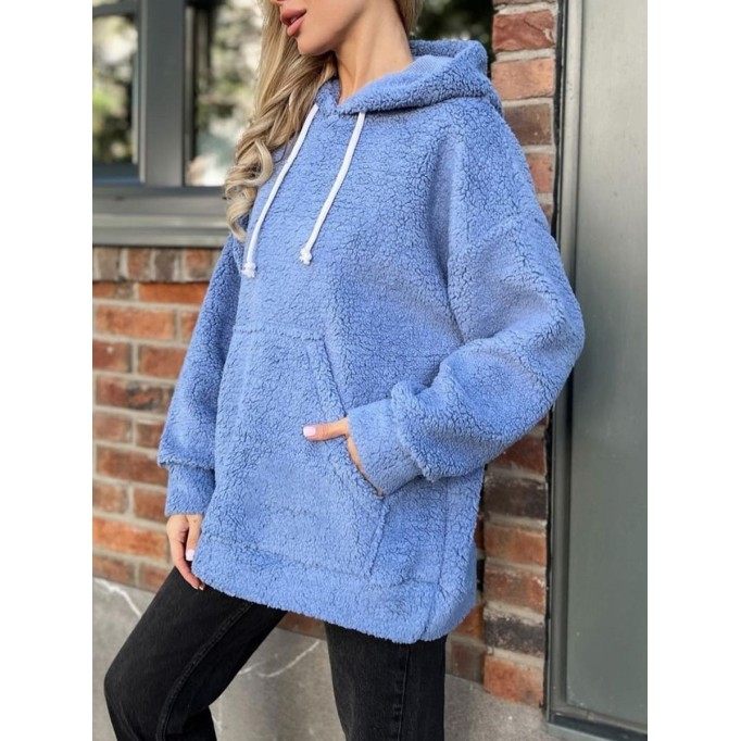 Flannel Loose Hooded Sweater