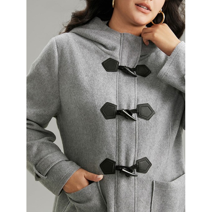 Gray horn button jacket