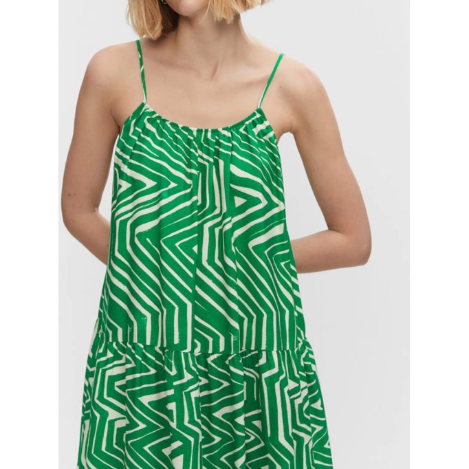 Green halter dress