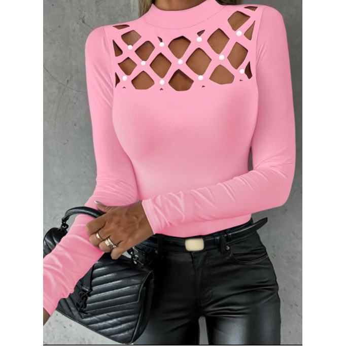 Hollow Diamond Fit Long Sleeve Top