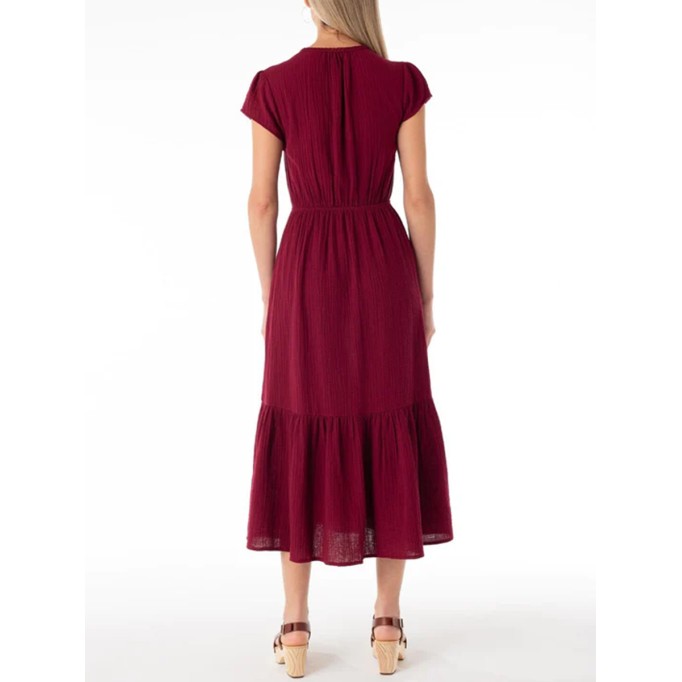 Leisure Commuter V-Neck Dress