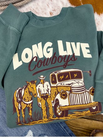 Long Live Cowboys Crewneck Sweatshirt