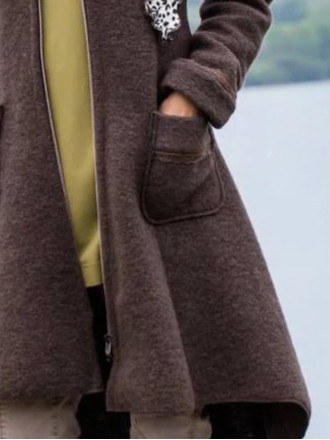 Loose, simple tweed jacket