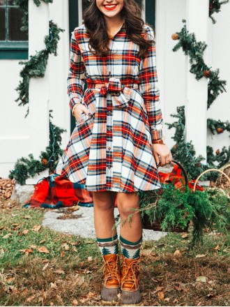 Santa Baby Flannel Dress