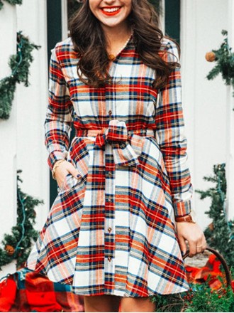 Santa Baby Flannel Dress