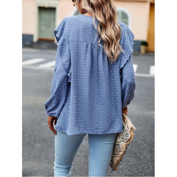 Solid color temperament casual long sleeves