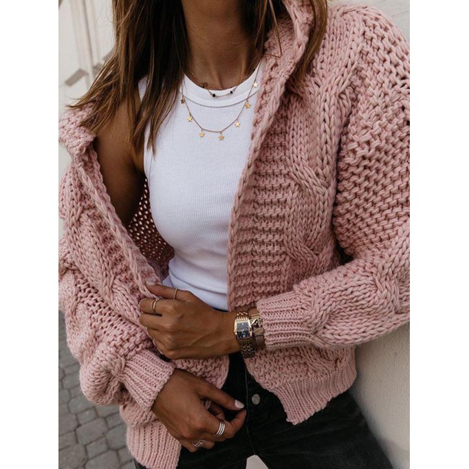 Thick Knitted Sweater Thickened Loose Cardigan Coat