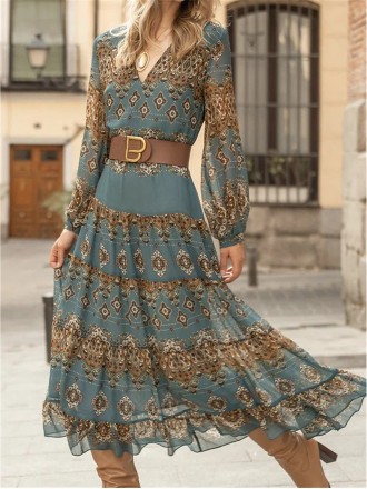 Women's casual ethnic style dress