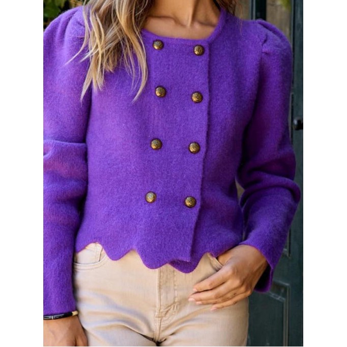 Women's Casual Knitted Sweater Top Coat