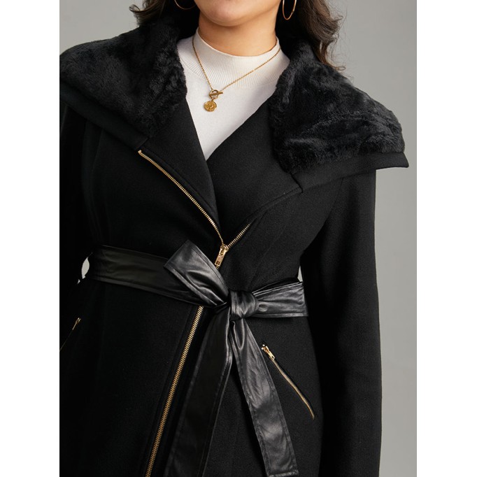 Women's fur one-piece receiving waist coat