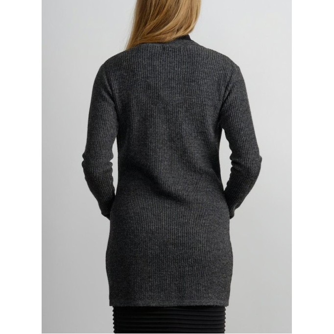 Women's grey elegant knitted sweater