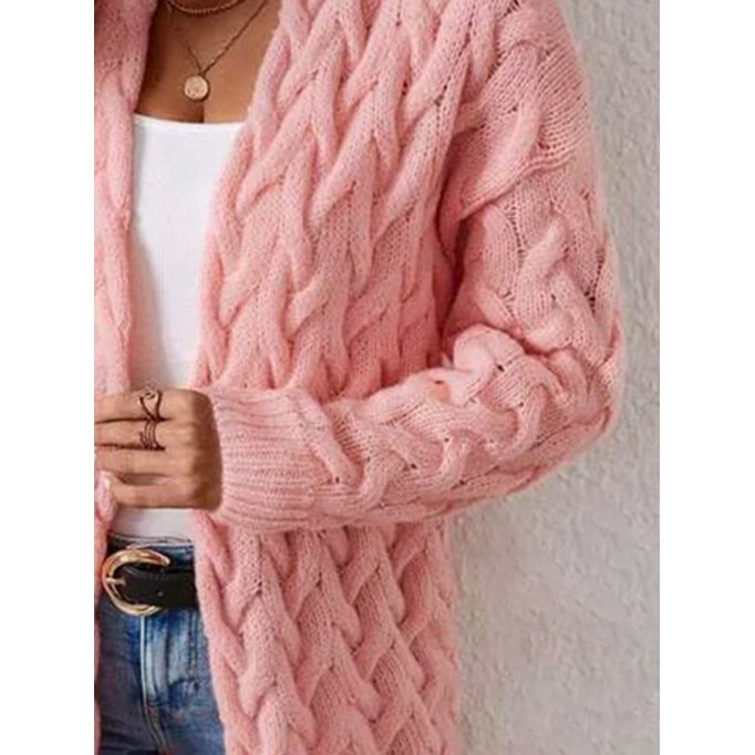 Women's pink sweater cardigan