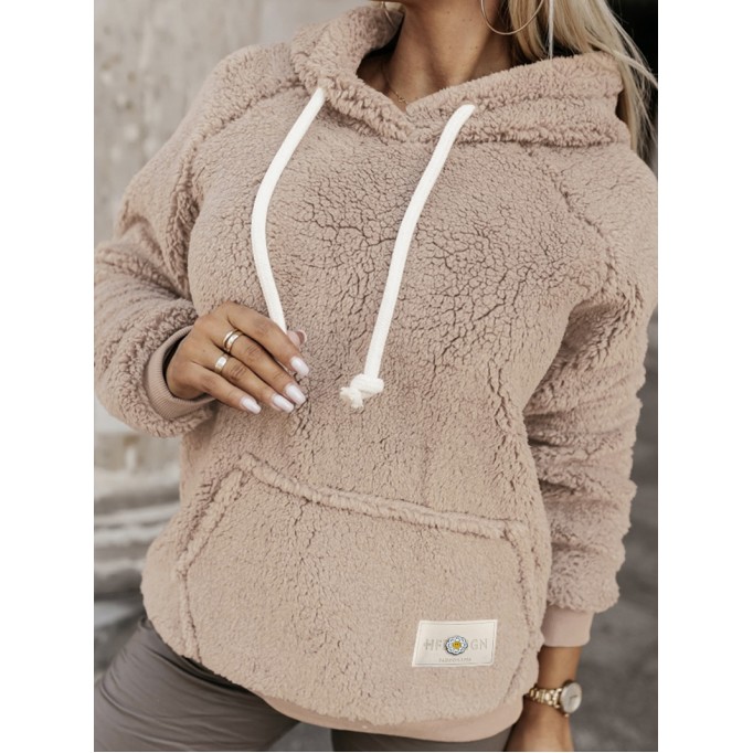 Women's Plush Hooded Sweatshirt