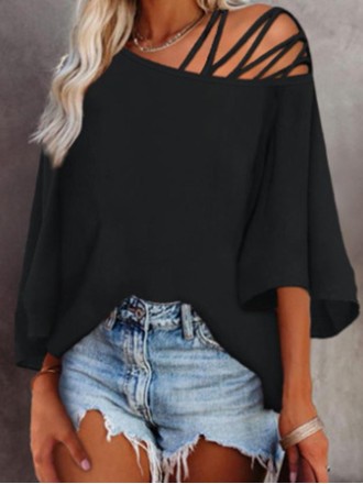 Women's Seven Split Sleeve Loose Top