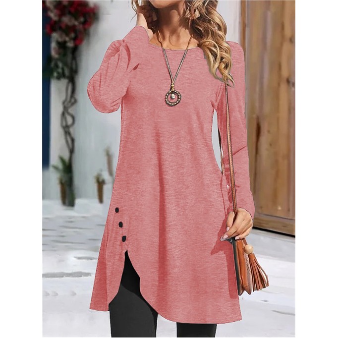 Women's Solid Color Casual Dress