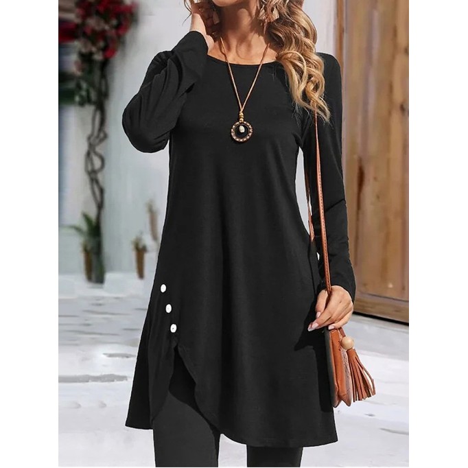 Women's Solid Color Casual Dress