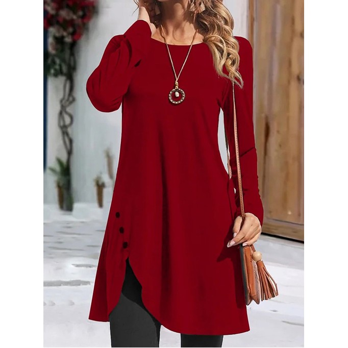 Women's Solid Color Casual Dress