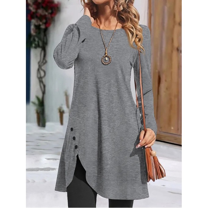 Women's Solid Color Casual Dress