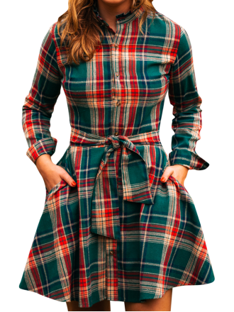 Woodstock Trail Flannel Dress