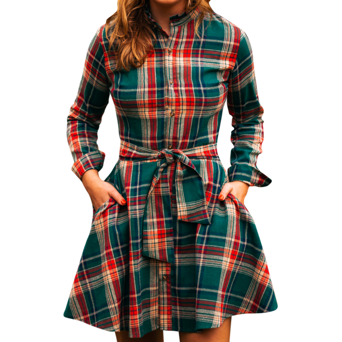 Woodstock Trail Flannel Dress